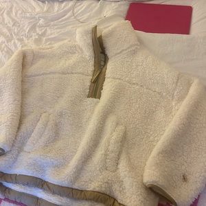 abercrombie fuzzy quarter zip